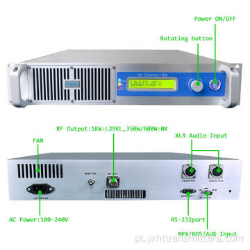 NOVO transmissor de transmissão FM 300W leve